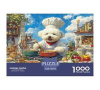 Bichon Frise Puzzle 1000 Piece Jigsaw Adults Kids Puzzles Creative Challenge Games Home Decoration Inspirational Games Educational 1000pcs 70x50cm/1000pcs
