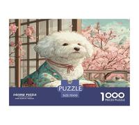Bichon Frise Puzzle 1000 Piece Jigsaw Adults Kids Puzzles Creative Challenge Games Home Decoration Inspirational Games Educational 1000pcs70x50cm/1000pcs