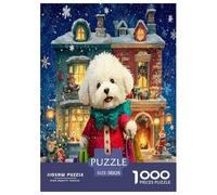 Bichon Frise Puzzle 1000 Piece Jigsaw Adults Kids Puzzles Perfect for Relaxation Whimsical Challenges Extra Fun Unique 1000pcs 38x26cm/1000pcs