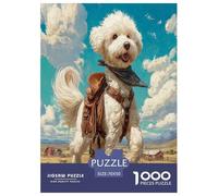 Bichon Frise Puzzle 1000 Piece Jigsaw Adults Kids Puzzles Perfect for Relaxation Whimsical Challenges Extra Fun Unique 1000pcs 70x50cm/1000pcs