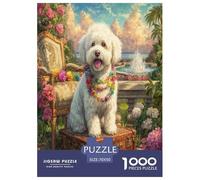 Bichon Frise Puzzle 1000 Piece Jigsaw Adults Kids Puzzles Perfect for Relaxation Whimsical Challenges Extra Fun Unique 1000pcs 70x50cm/1000pcs