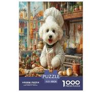 Bichon Frise Puzzle 1000 Piece Jigsaw Adults Kids Puzzles Perfect for Relaxation Whimsical Challenges Extra Fun Unique 1000pcs 38x26cm/1000pcs