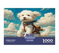 Bichon Frise Puzzle 1000Pc Jigsaw Adults Kids Puzzles Creative Challenge Games Home Decoration Inspirational Games Educational 1000pcs 52x38cm/1000pcs
