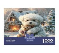 Bichon Frise Puzzle 1000Pc Jigsaw Adults Kids Puzzles Creative Challenge Games Home Decoration Inspirational Game Educational1000pcs 70x50cm/1000pcs