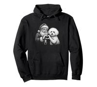 Bichon Frise Santa Claus Heart Shape Christmas Dog Lover Pullover Hoodie