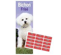 Bichon Frise Slim Calendar 2026 | Dog Breed Slimline Calendar | 12 Month | January 2026 To December 2026 | With Free Organisational Stickers