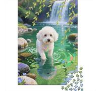 Bichon Frise Unfolded in 1000 Pieces - Discover The Thrill of Wooden Puzzle Solving, An Unmatched Family Fun Experience
