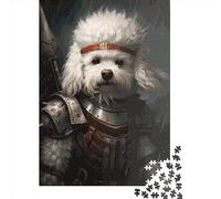 Bichon Frise Viking Jigsaw Puzzles Game Adult 1000 Piece Jigsaw Wooden Creative Jigsaw Puzzle Decompressing Game 1000pcs (75x50cm)