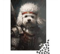 Bichon Frise Viking Puzzles 1000 Pieces Puzzles for Teenagers Jigsaw Puzzles for Adults Educational Game Challenge Toy 1000pcs (75x50cm)