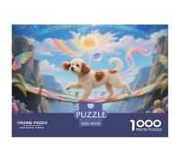 Bichon Frise1000 Piecepet Dog Educational Games Funny And Artistic Perfect for Relaxation Beautiful Puzzle Home Decoration for Women Men Gifts70x50cm/1000pcs