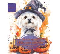 Bichón maltés: Libro para colorear para amantes de los perros - Edición de otoño (Serie de libros para colorear: Perros adorados)