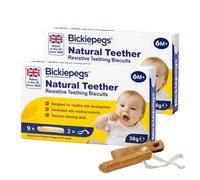 Bickiepegs Teething Biscuits 6-36 Months, 9 Biscuits, Natural Teething Remedies