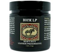 Bickmore Bick LP 4oz - Heavy Duty LP Leather Preservative - Leather Restorer, Softener and Protector Balm For Boots, Shoes, Motorcycle Seats, Saddles, Tool Pouches and Belts, Baseball Gloves, and More
