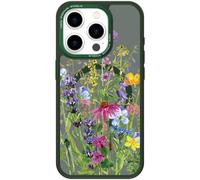 bicol Magnetic Case for iPhone 15 Pro Max, Cute Floral Matte Phone Cover | Compatible with MagSafe, Military Grade Drop Protection, Slim Fit Aesthetic Phone Case for Women Girls