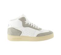 Bicolor Leather and Suede Trainers - male - Saint Laurent - Sneakers - White - 6 UK - Shoes 6 UK