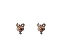 Bicolor Silver Earrings, female, Lancaster, Earrings, Multicolor, ONE SIZE, Accessories ONE SIZE