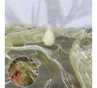 Bicolour Colour Gradient Organza Fabric 500 x 150 cm, Fabrics for Sewing Sold by the Metre, Iridescent Organza Cloth, Magic Shiny Fabric for Wedding Decor, Stage Show, Curtain Curtains (Yellow)