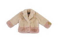 Bicolour Faux Fur Jacket - unisex - Trussardi - Winter Jackets - Pink - 3 Y | 98 CM - Kids 3 Y | 98 CM