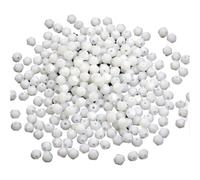 Bicone Glass Beads, Crystal Bicone Beads Multicolor 2-10mm(Porcelain White,3mm 330pcs)