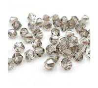 Bicone Glass Beads, Crystal Bicone Beads Multicolor 3mm 4mm 6mm Pack of 255 for Jewelry Making DIY(Color-27,3mm(About 120pcs))