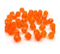 Bicone Glass Beads, Crystal Bicone Beads Multicolor 3mm 4mm 6mm Pack of 255 for Jewelry Making DIY(Color-07,3mm(About 120pcs))