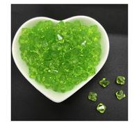 Bicone Glass Beads, Crystal Bicone Spacer Beads Multicolor 6-10mm for Jewelry Making(Green,6mm 200pcs)