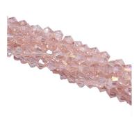 Bicone Glass Crystal Beads, Crystal Bicone Bead 4MM Transparent Green 100 Pcs for Jewelry Making DIY(028ab)