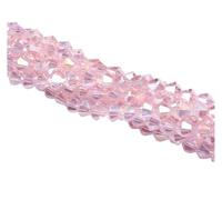 Bicone Glass Crystal Beads, Crystal Bicone Bead 4MM Transparent Green 100 Pcs for Jewelry Making DIY(030ab)