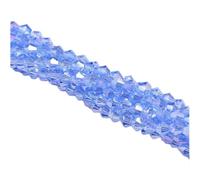 Bicone Glass Crystal Beads, Crystal Bicone Bead 4MM Transparent Green 100 Pcs for Jewelry Making DIY(002ab)