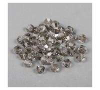 Bicone Glass Crystal Beads, Crystal Bicone Beads 3mm Multicolor 200 pcs for DIY Jewelry Making(Dfark Grey)