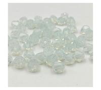 Bicone Glass Crystal Beads, Crystal Bicone Beads Multicolor 3mm/4mm/6mm 255 Pcs for DIY Jewelry Making(Color-21,6mm(About 45pcs))