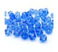 Bicone Glass Crystal Beads, Crystal Bicone Beads Multicolor 3mm/4mm/6mm 255 Pcs for DIY Jewelry Making(Color-05,6mm(About 45pcs))