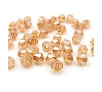 Bicone Glass Crystal Beads, Crystal Bicone Faceted Spacer Beads 3mm 4mm 6mm Multicolor 255 pcs for DIY Jewelry Making(J-28,6mm)