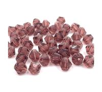 Bicone Glass Crystal Beads, Crystal Bicone Faceted Spacer Beads 3mm 4mm 6mm Multicolor 255 pcs for DIY Jewelry Making(J-46,6mm)