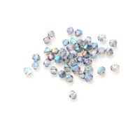 Bicone Glass Crystal Beads, Crystal Faceted Bicone Beads Multicolor 2-8mm Pack of 1185 pcs for DIY Jewelry Making(Transparent Green,8mm 35pcs)