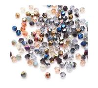 Bicone Glass Crystal Beads, Faceted Crystal Bicone Beads Multicolor 2-10mm(Dd Mixed,5mm 50pcs)
