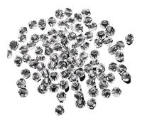 Bicone Glass Crystal Beads, Faceted Crystal Bicone Beads Multicolor 2-10mm(White,3mm 330pcs)