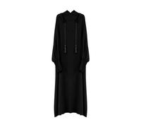 BiCophy Women Islamic Modest Zipper Dress - Muslim National Solid Color Abaya - Ramadan Church Prayer Dress - Navy