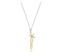bicup Necklace Pendant Chain Men Women Jewellery Necklace Couple Pendant Necklace Lovers Together Forever Love Style Necklace Charm Gift 2.5Cmpendant