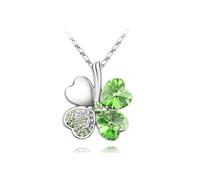 bicup Necklace Pendant Chain Men Women Jewellery Necklace Leaves Pendant Necklaces Lover Birthday Gift Fashion Girls Wedding Silverlightgreen