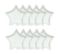 Bicuzat Star-shaped Multipurpose Ceramic Sauce Dish Seasoning Dishes Sushi Dipping Bowl Appetizer Plates(Set of 10)