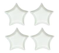 Bicuzat Star-shaped Multipurpose Ceramic Sauce Dish Seasoning Dishes Sushi Dipping Bowl Appetizer Plates(Set of 4)