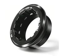 Bicycle 12 Speed Cassette Lock Ring for Shimano Micro Spline 12 Speed | Bicycle Cassette Locking Ring Replacement Compatible with Shimano Micro Spline 12 Speed M7100 M6100 M8100, Aluminium Black