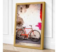 Bicycle Against Decay Urban Canvas Wall Art Print 36x24 Inch | Ready to Hang, Gallery Wrapped, Fade-Resistant Inks, Securely Packaged, UK Made