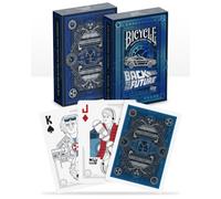 Bicycle Back to The Future Playing Cards - 1 Deck, Air Cushion Finish, Professional, Superb Handling & Durability, Great Gift For Card Collectors, Blue,silver