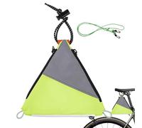 Bicycle Backpack, Bicycle Backpack, Reflective Triangle Bag for the Back, Bicycle Storage Bag, Waterproof, Reflective Shoulder Backpack for the Back Under the Seat, Fah, Green, see description, See