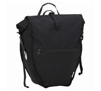 Bicycle Bag Black 32.5x17x57cm Polyester Water-Resistant Pannier Commuter Urban