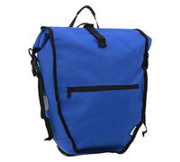 Bicycle Bag Blue 32.5x17x57cm Water-Resistant Polyester Pannier Rack Commuter XL