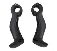 Bicycle Bar End MTB Nylon Handlebar Extenders 22.2mm Black | Ergonomic shape, corrects hand position, prevents muscle pain, fits 22.2mm bars, black nylon
