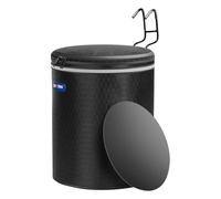 Bicycle Basket Front Handlebar - Waterproof Foldable Storage Carrier with Reflective Strips, Portable Handbag Attachment | Cycling Accessory with Large Capacity for Mountain Bike Scooter Riding